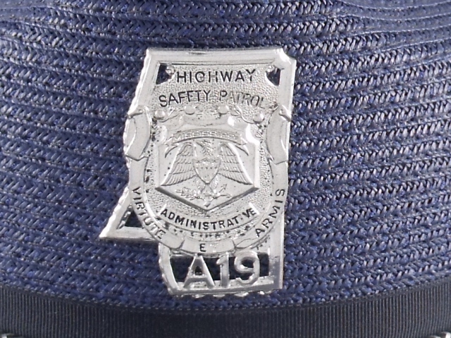 Mississippi Highway Patrol trooper hat badge