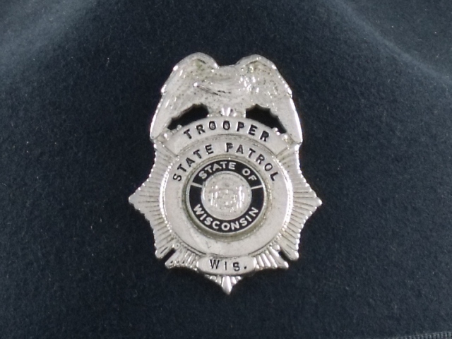 Wisconsin State Patrol hat badge